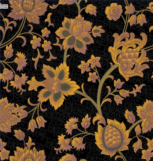 Jakob Jacobean - Customisable Wallpaper - Black and Orange