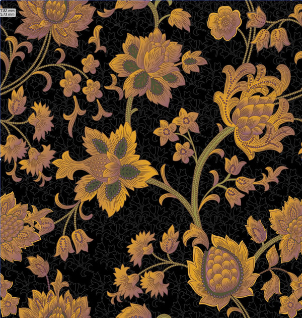 Sample - Jakob Jacobean - Customisable Wallpaper - Black and Orange