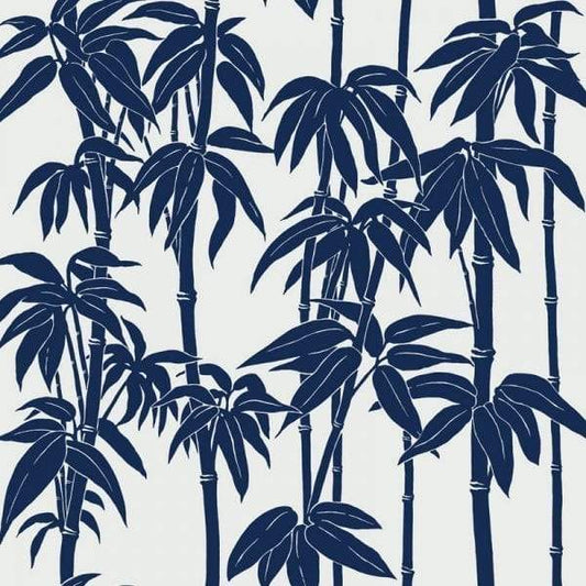 Japanese Bamboo Florence Broadhurst Wallpaper - Pacific Blue