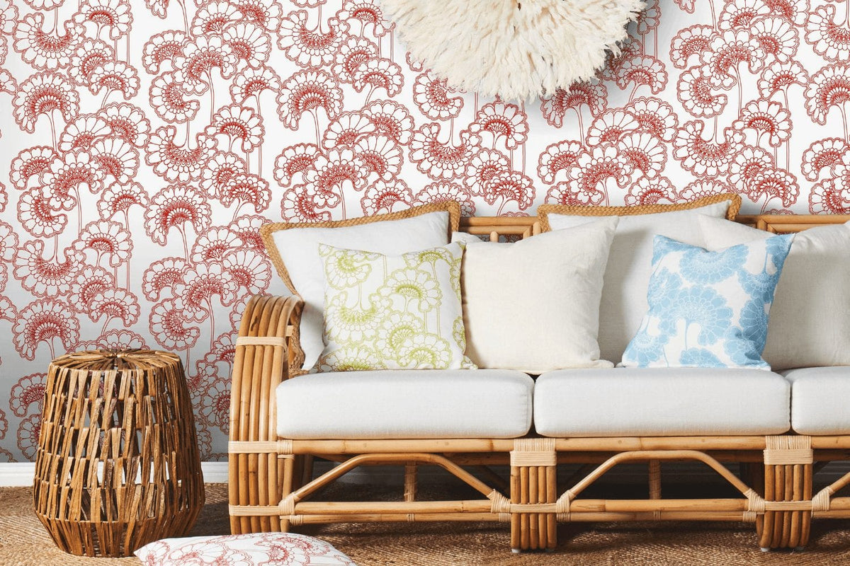 Japanese Floral Wallpaper - Florence Broadhurst - Tanami