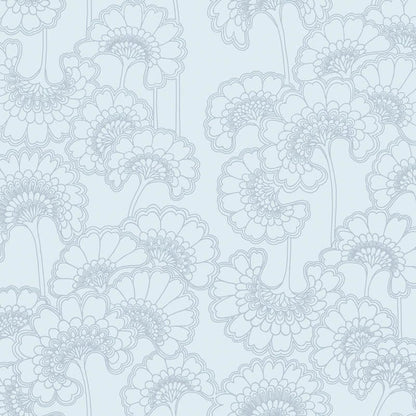Japanese Floral Wallpaper - Florence Broadhurst - Antarctic
