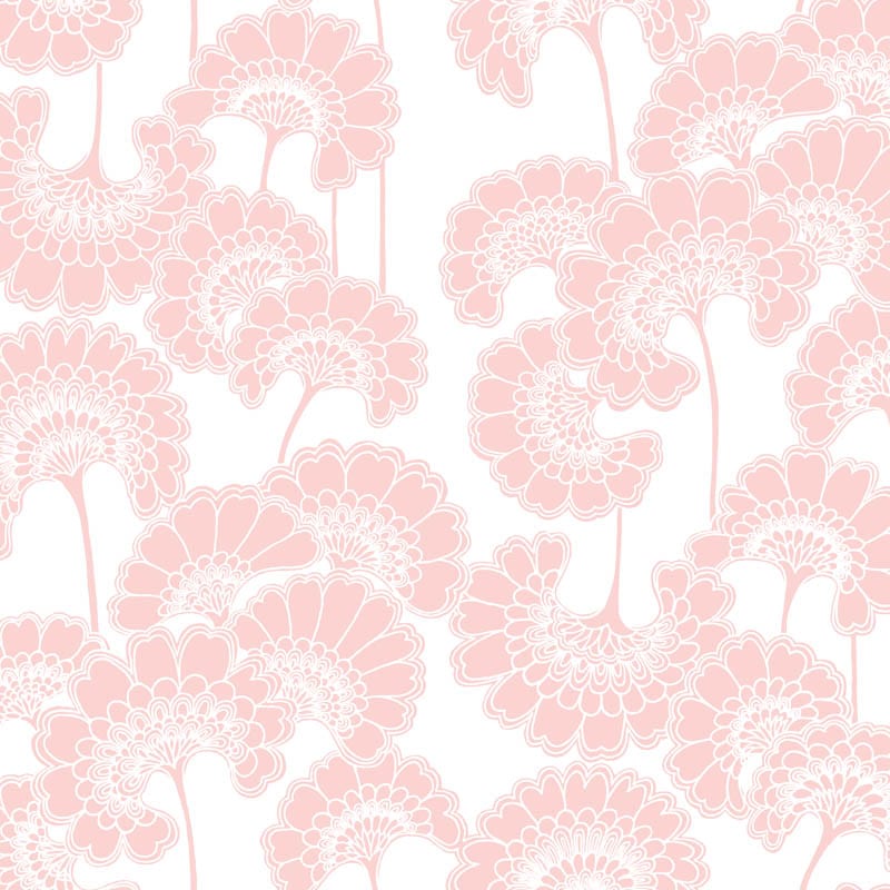 Sample – Japanese Floral Wallpaper - Florence Broadhurst - Macaron