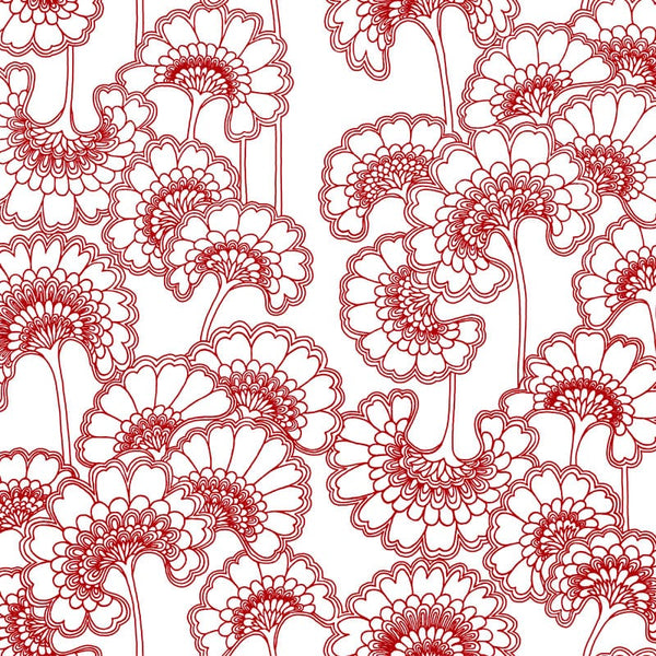 Sample – Japanese Floral Wallpaper - Florence Broadhurst - Tanami