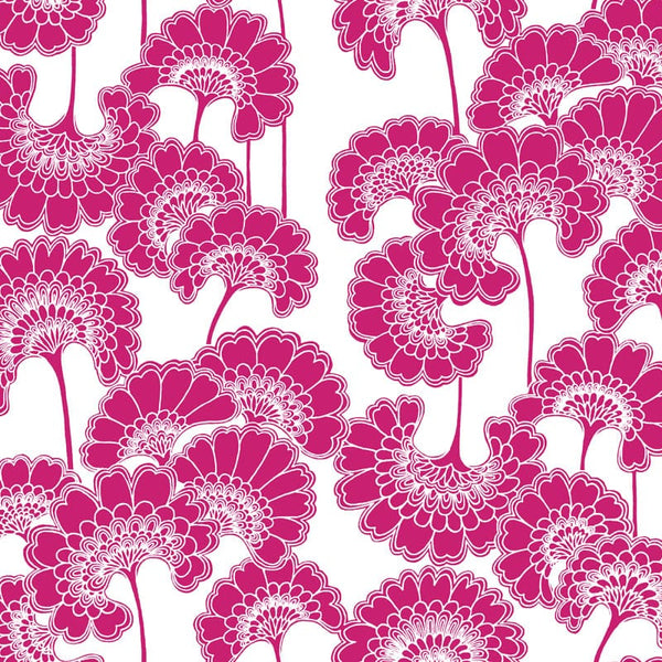 Sample – Japanese Floral Wallpaper - Florence Broadhurst - Waratah