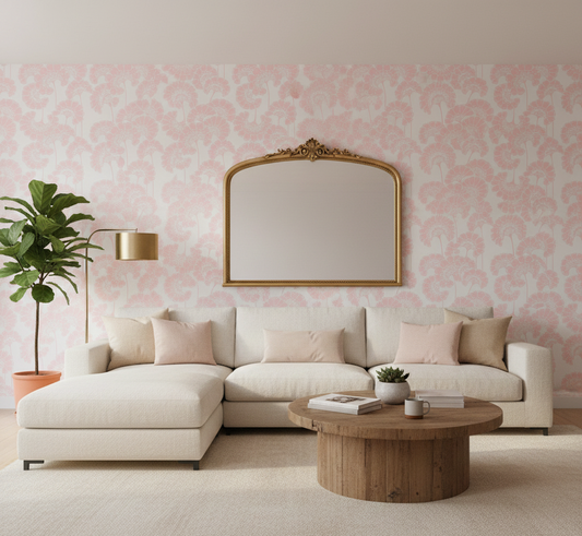 Japanese Floral Wallpaper - Florence Broadhurst - Macaron