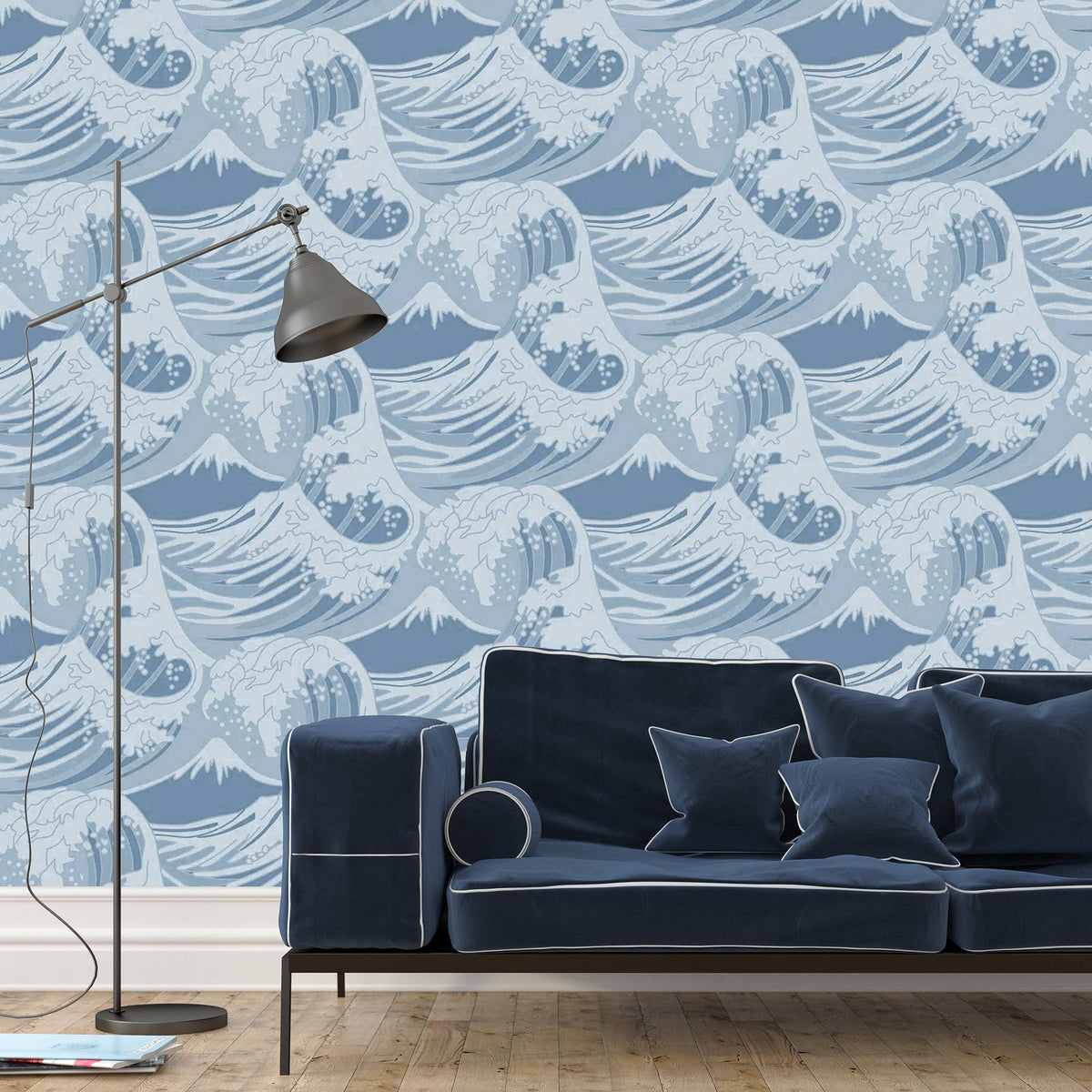 Sample – Nami Wave - Custom Sized Wallpaper Mural (per m2)