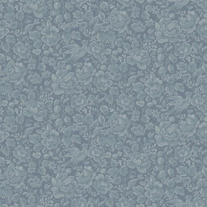 Jenny - Nightingale Wallpaper - Dusky Blue