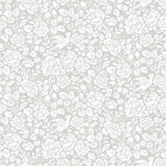 Jenny - Nightingale Wallpaper - Grey