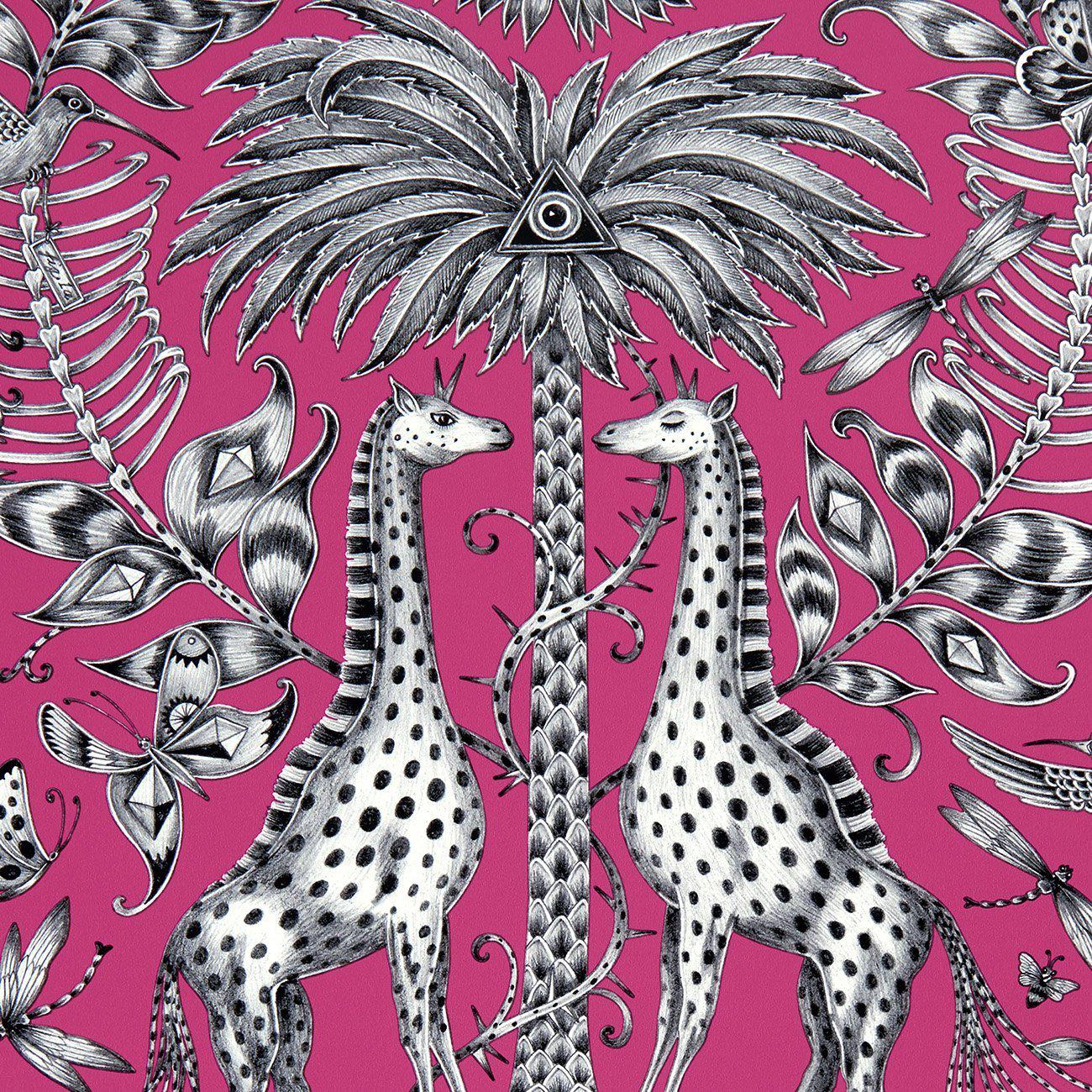 Sample - Kruger Wallpaper - Magenta