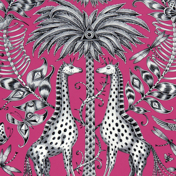 Sample - Kruger Wallpaper - Magenta