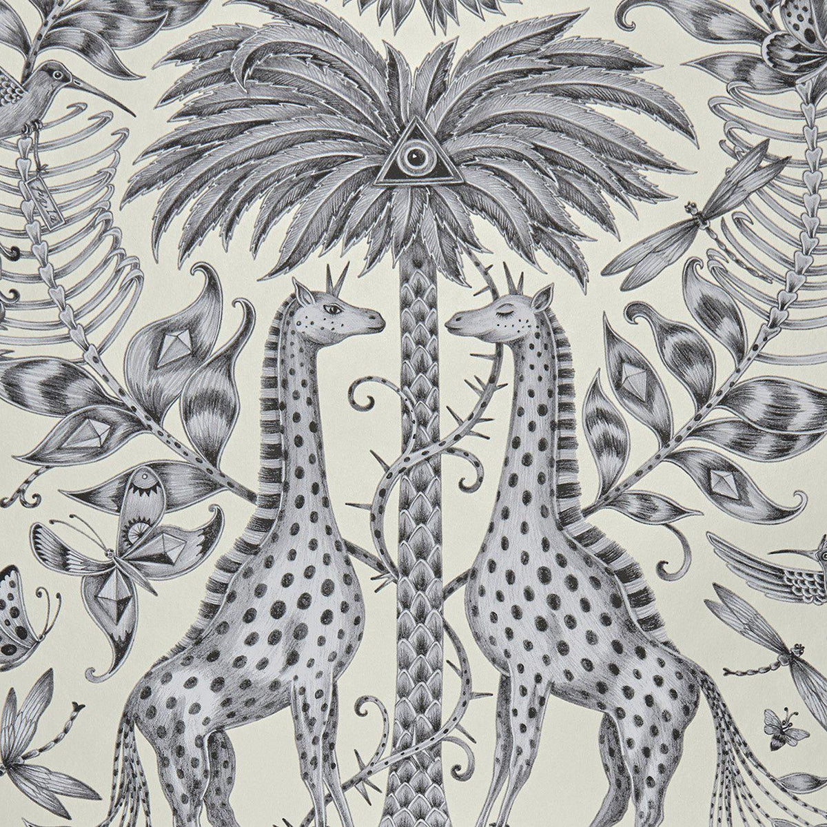 Sample - Kruger Wallpaper - Monochrome (Light Bronze)