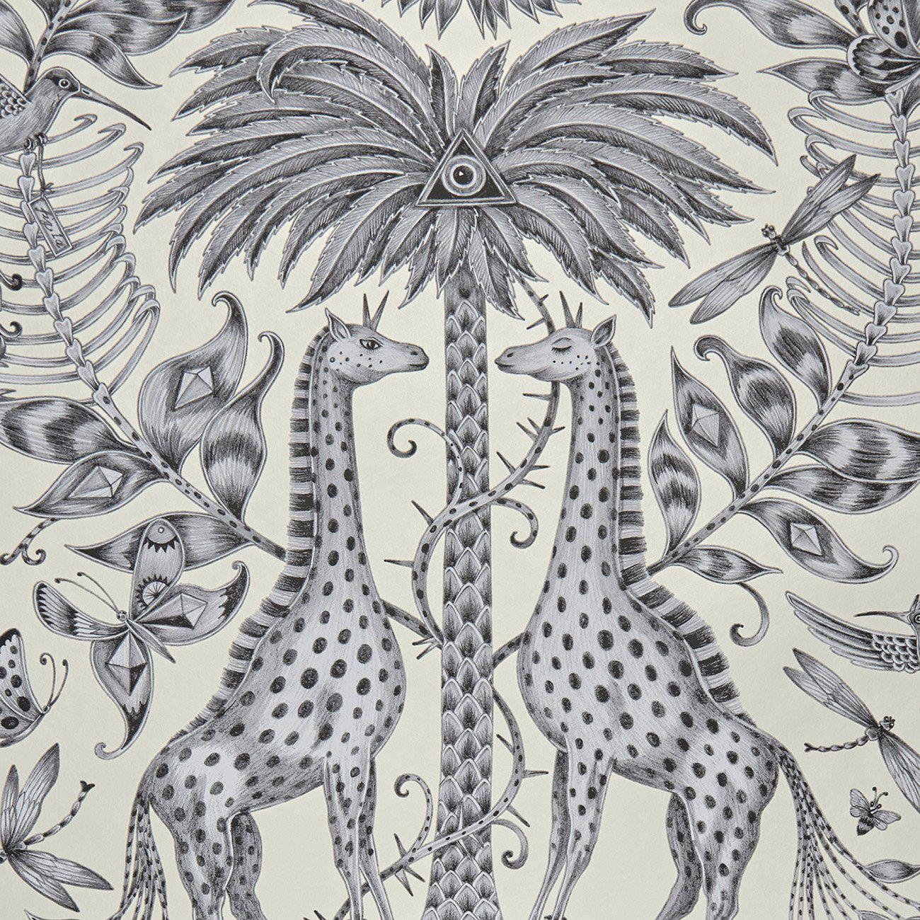 Sample - Kruger Wallpaper - Monochrome (Light Bronze)