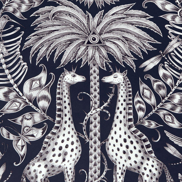 Sample - Kruger Wallpaper - Navy
