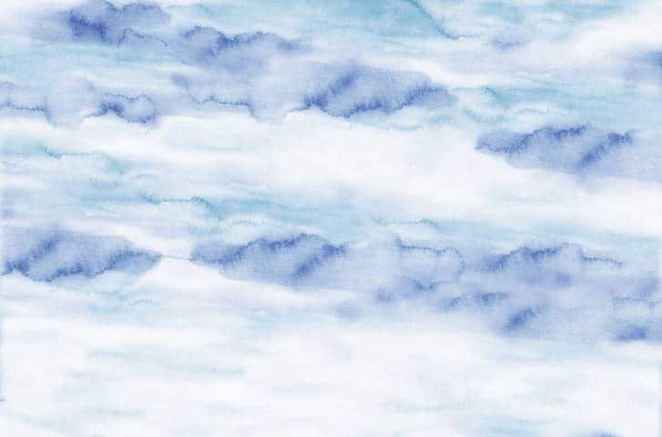 Sample - Riviera Watercolor - Blue - Custom Sized Wallpaper Mural (per/m2)