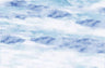 Riviera Watercolor - Blue - Custom Sized Wallpaper Mural (per/m2)