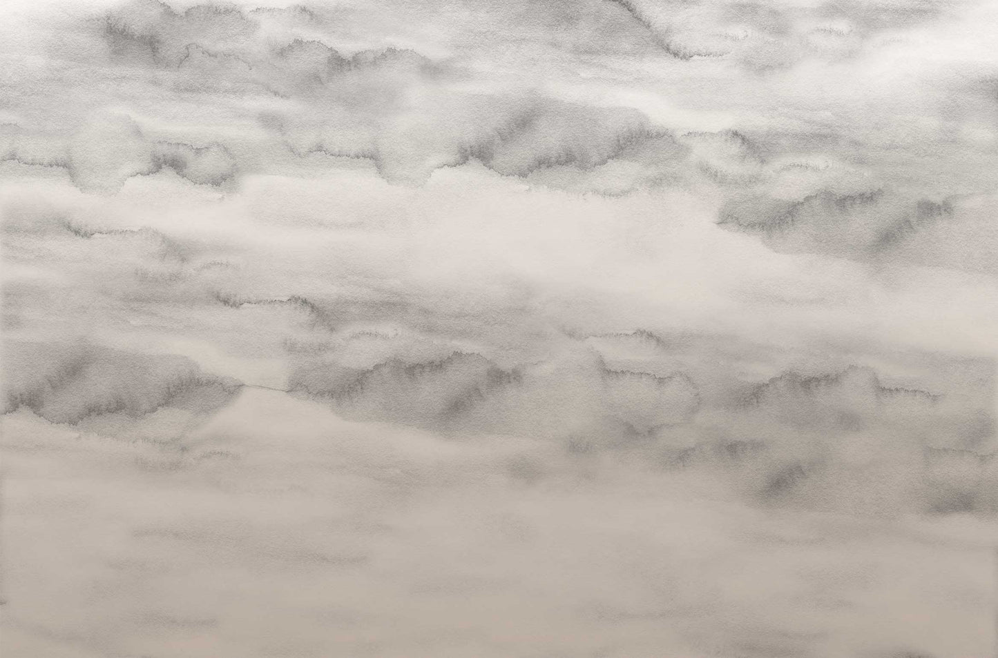Riviera Watercolor - Sand Ombre - Custom Sized Wallpaper Mural (per/m2)