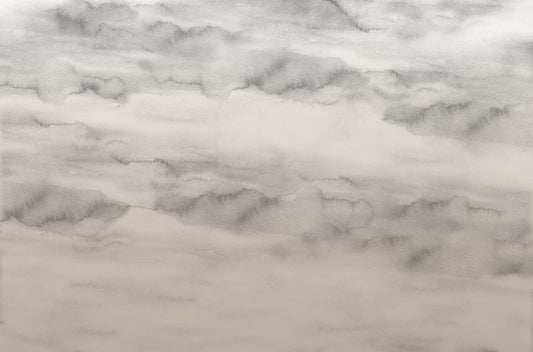 Riviera Watercolor - Sand Ombre - Custom Sized Wallpaper Mural (per/m2)