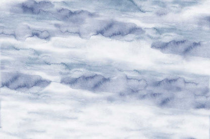 Riviera Watercolor - Ocean - Custom Sized Wallpaper Mural (per/m2)