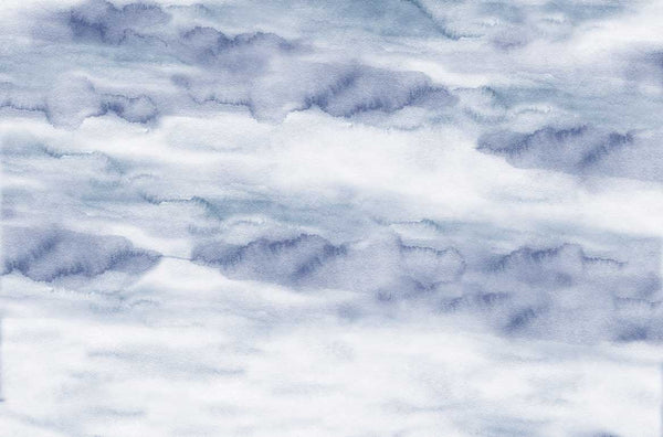 Sample - Riviera Watercolor - Ocean - Custom Sized Wallpaper Mural (per/m2)