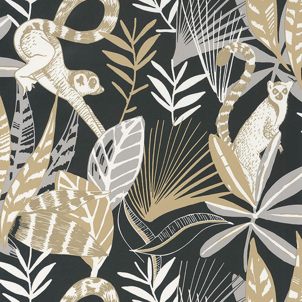 Sample - Madagascar Wallpaper - Black