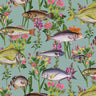 Lagoon Fish Wallpaper - Teal
