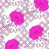 Large Floral Trellis Florence Broadhurst Wallpaper - Fuschia