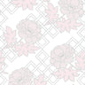 Large Floral Trellis Florence Broadhurst Wallpaper - Sugar