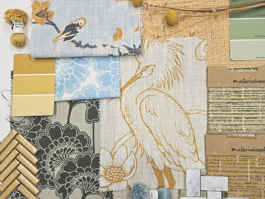 Florence Broadhurst - Japanese Floral - Fabric - 18 Colours