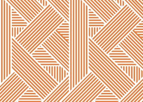 Lines Wallpaper - Stripe Lines Orange - Custom Sized Wallpaper Mural (per m2)