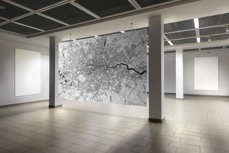 City Map Many Cities - Custom Sized Wallpaper Mural (per m2) - London Newsprint