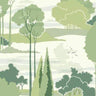 Macarthur Park Florence Broadhurst Wallpaper - Gray/Green