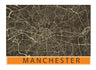 City Map Many Cities - Custom Sized Wallpaper Mural (per m2) - Manchester