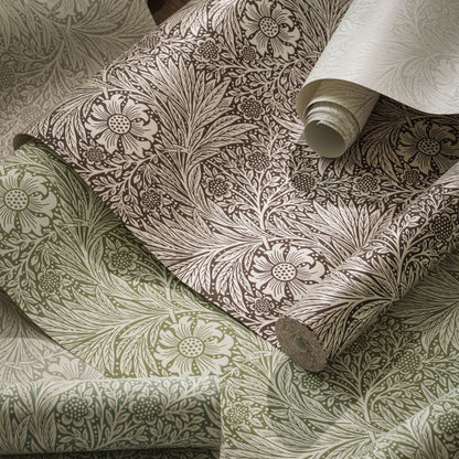Marigold Wallpaper - Chocolate