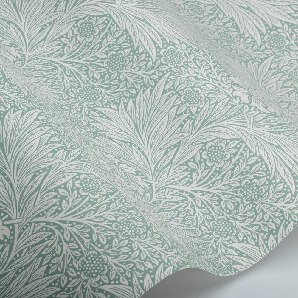 Marigold Wallpaper - Soft Teal