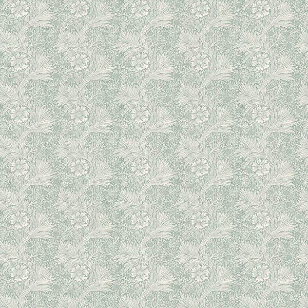 Sample - Marigold Wallpaper - Soft Teal