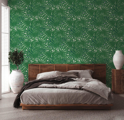 Marrakech Palms Wallpaper - Green - Discontinuing