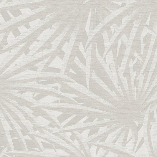 Marrakech Palms Wallpaper - Grey/White