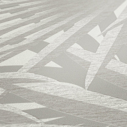 Marrakech Palms Wallpaper - Grey/White