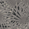 Marrakech Palms Wallpaper - Grey/Metallic Silver/Black