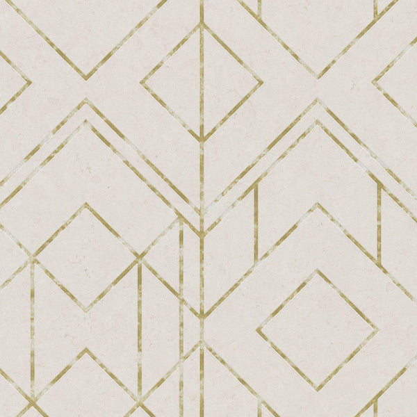 Sample - Metallic Graphics - Gold - Cream