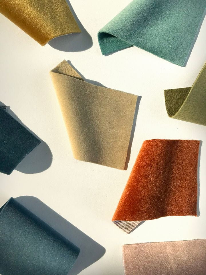 Novara Upholstery Fabric (Velluto Collection) - 35 Colours