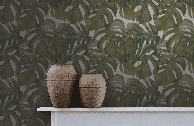 Monstera Dreams Wallpaper - Cream