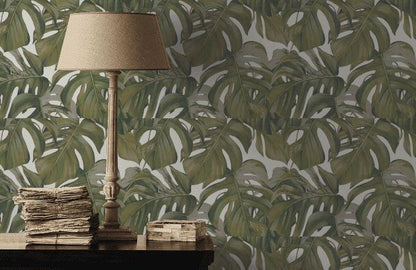 Monstera Dreams Wallpaper - Cream