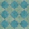 Moroccan Tile Wallpaper - Turquoise - Discontinuing