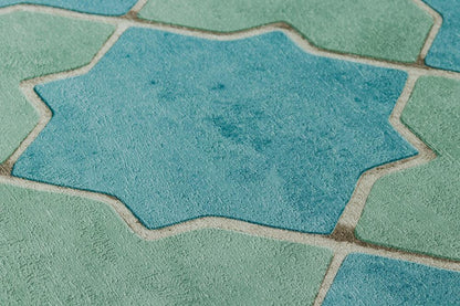 Moroccan Tile Wallpaper - Turquoise - Discontinuing