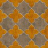 Moroccan Tile Wallpaper - Mustard/Grey - Discontinuing