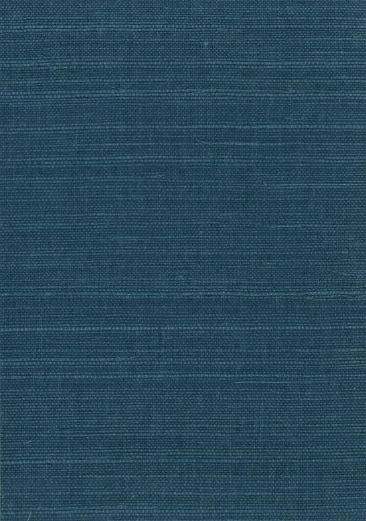 Bali 2 - Grasscloth Wallpaper - Deep Ocean Blue