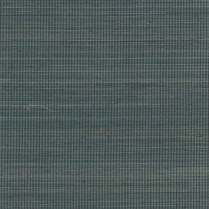 Abaca Natural Fibre WIDE Wallpaper - Blue