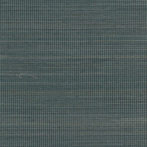 Sample - Abaca Natural Fibre Wallpaper - Blue 0099