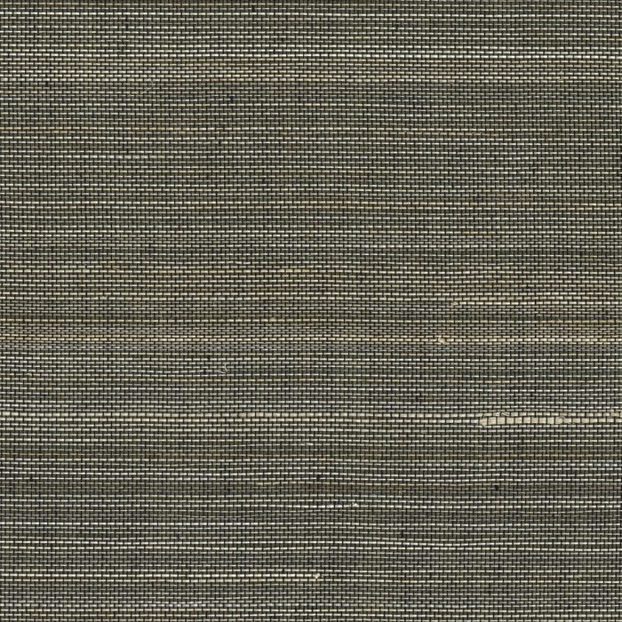 Abaca Natural Fibre WIDE Wallpaper - Black Evening